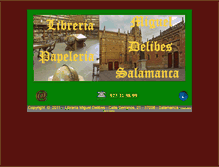 Tablet Screenshot of libreriamigueldelibes.com